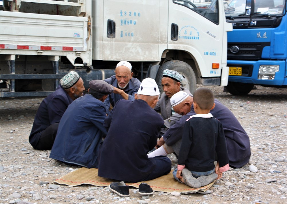 Spiritual Refreshment, Sunday Livestock Market, Kashgar, Xinjiang, China