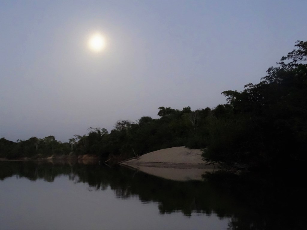 January 30, 2018, Super Moon, Rupununi River, Yupakari, Guyana