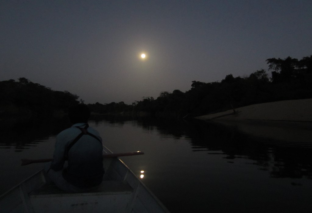 January 30, 2018, Super Moon, Rupununi River, Yupakari, Guyana