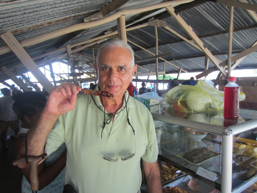 Caiman Sate, Asian Market, Paramaribo, Suriname