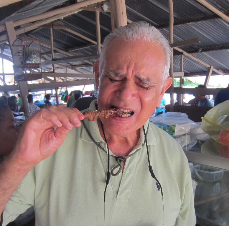 Caiman Sate, Asian Market, Paramaribo, Suriname