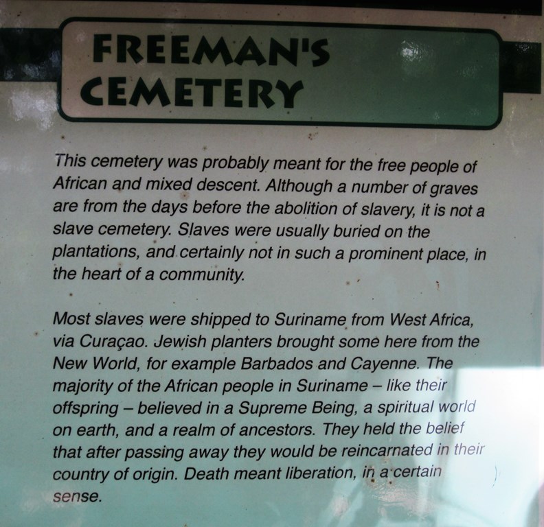 Freeman Cemetery, Jewish Cemetery, Jodensavanne, Suriname