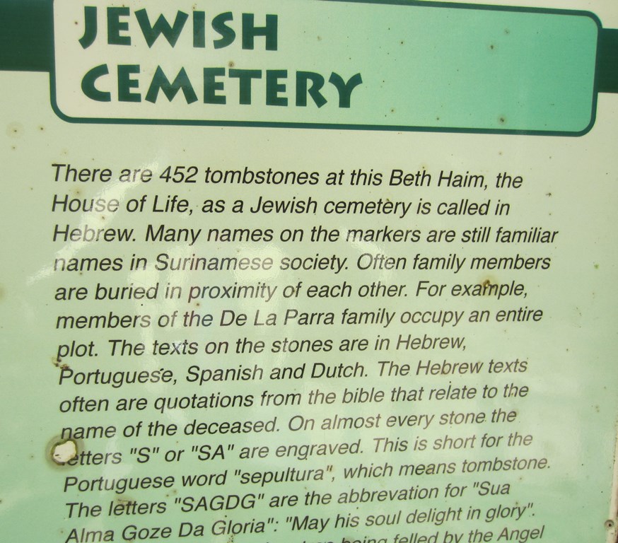 Jewish Cemetery, Jodensavanne, Suriname