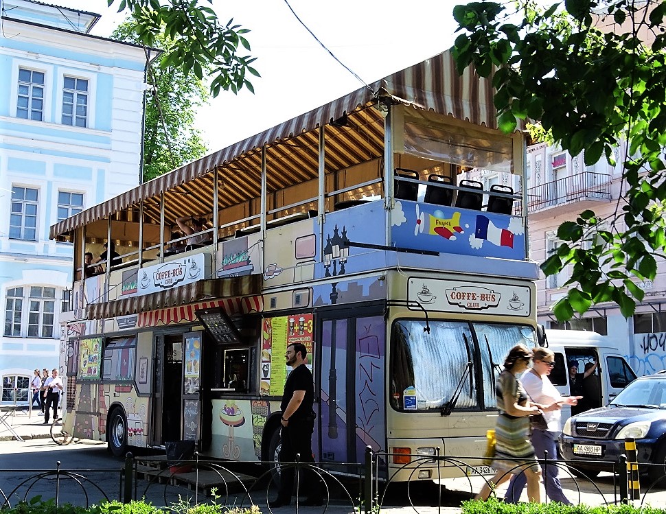 Coffee Bus, Podil, Kiev, Ukraine