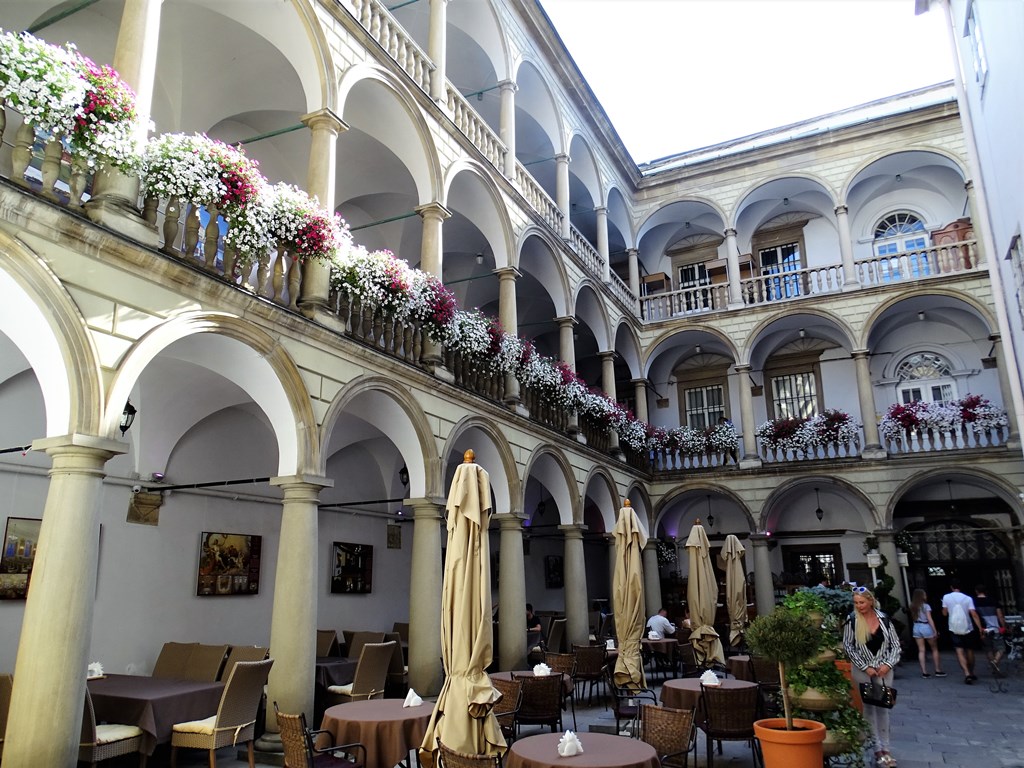 Italian Courtyard, Market Square, L'viv, Ukraine