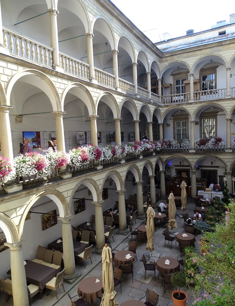 Italian Courtyard, Market Square, L'viv, Ukraine