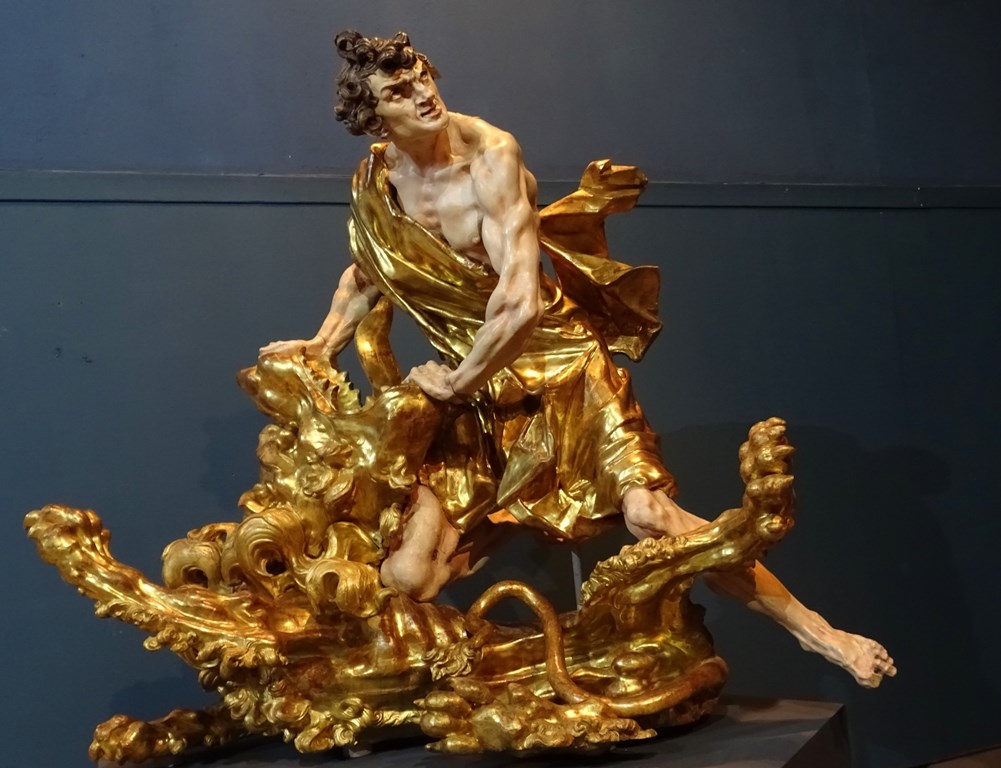 Sampson and the Lion, Johann Georg Pinzel Museum of Lviv Sacral Baroque Sculpture