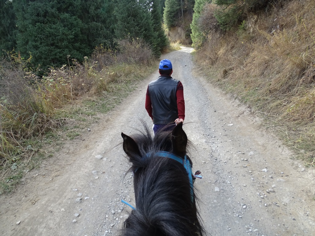 Ride to Kaiyndy Lake, Kazakhstan