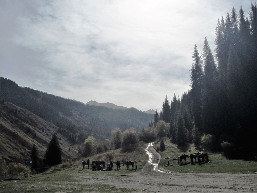 Ride to Kaiyndy Lake, Kazakhstan