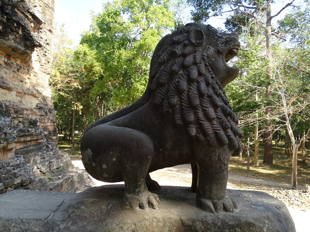 Prasat Tau - Lions Temple, Sambor Prei Kuk, Kompong Thom, Cambodia