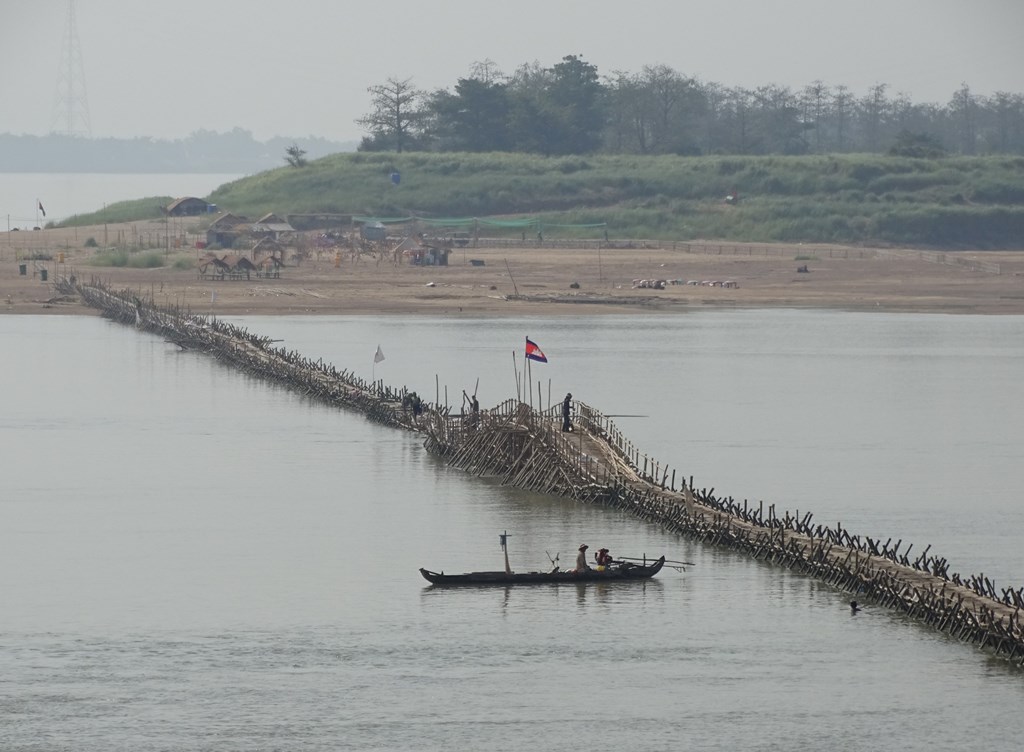 Bamboo Bridge, Kampong Cham, Cambodia