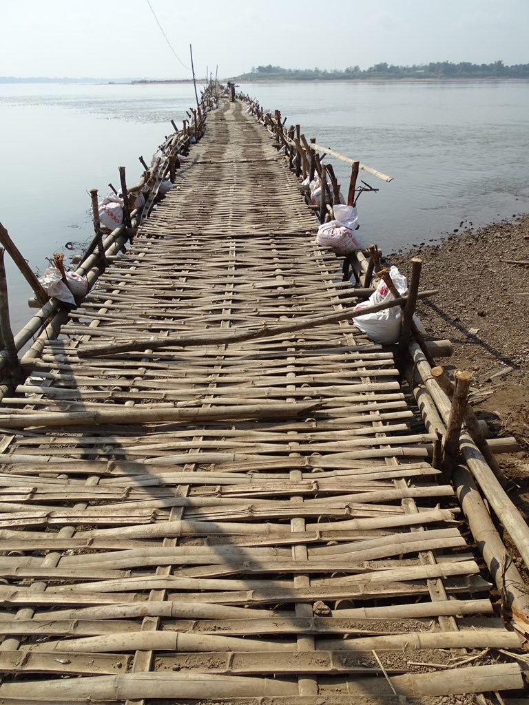 Bamboo Bridge, Kampong Cham, Cambodia