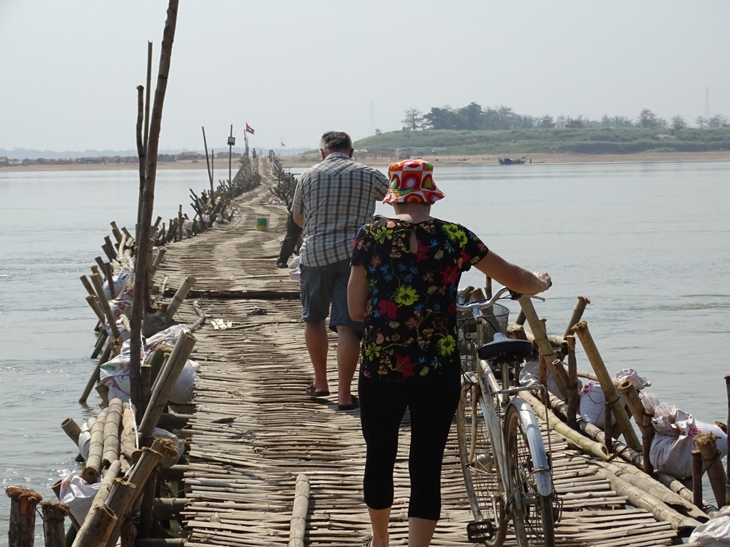 Bamboo Bridge, Kampong Cham, Cambodia