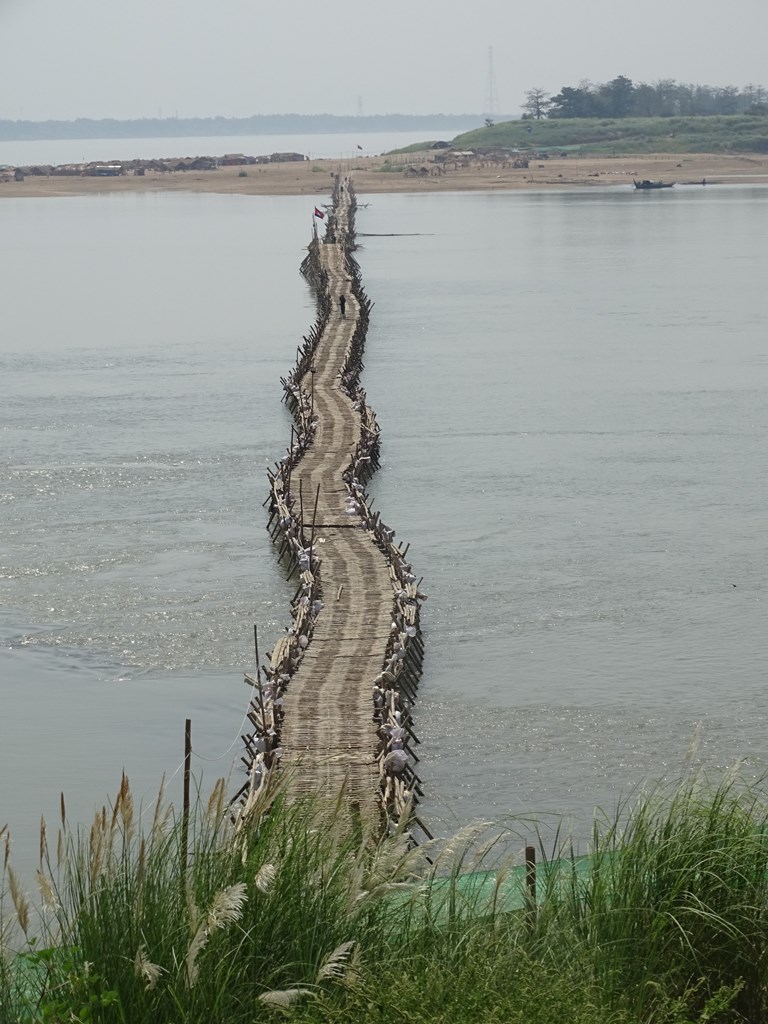 Bamboo Bridge, Kampong Cham, Cambodia