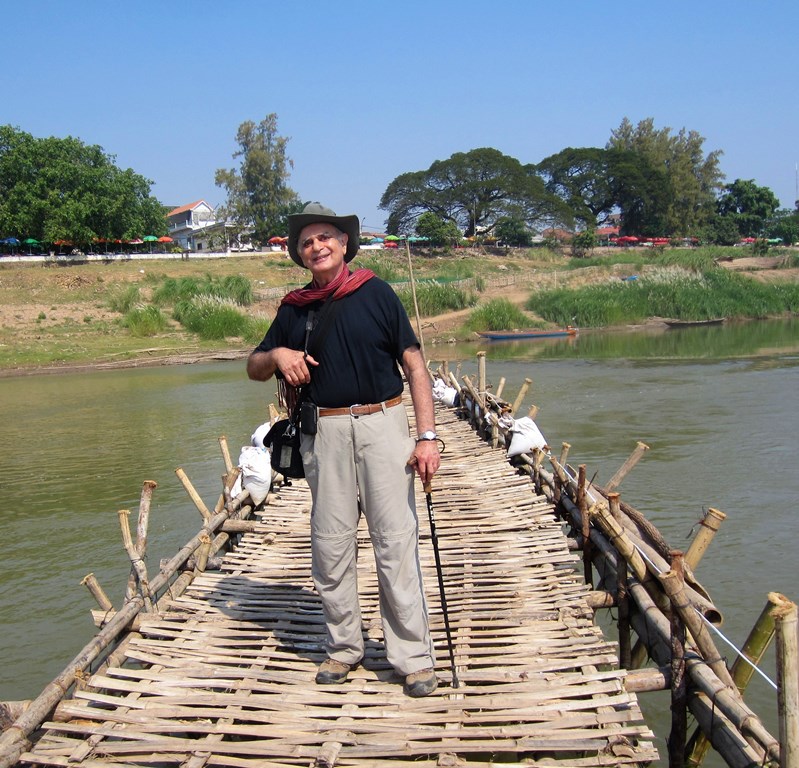 Bamboo Bridge, Kampong Cham, Cambodia