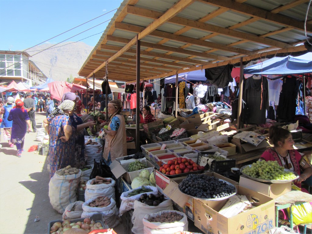 Market, Chorug, Tajikistan