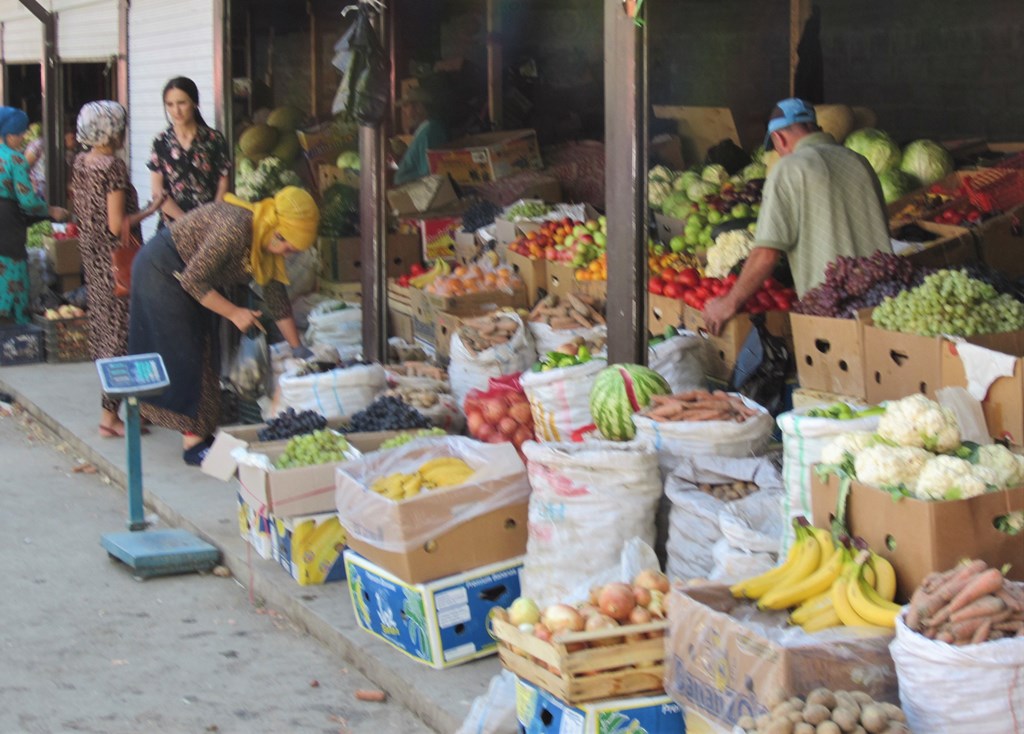 Market, Chorug, Tajikistan