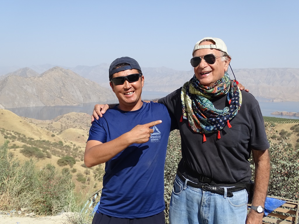 Bakhtiyar and Jan, Nurek Reservoir, Tajikistan