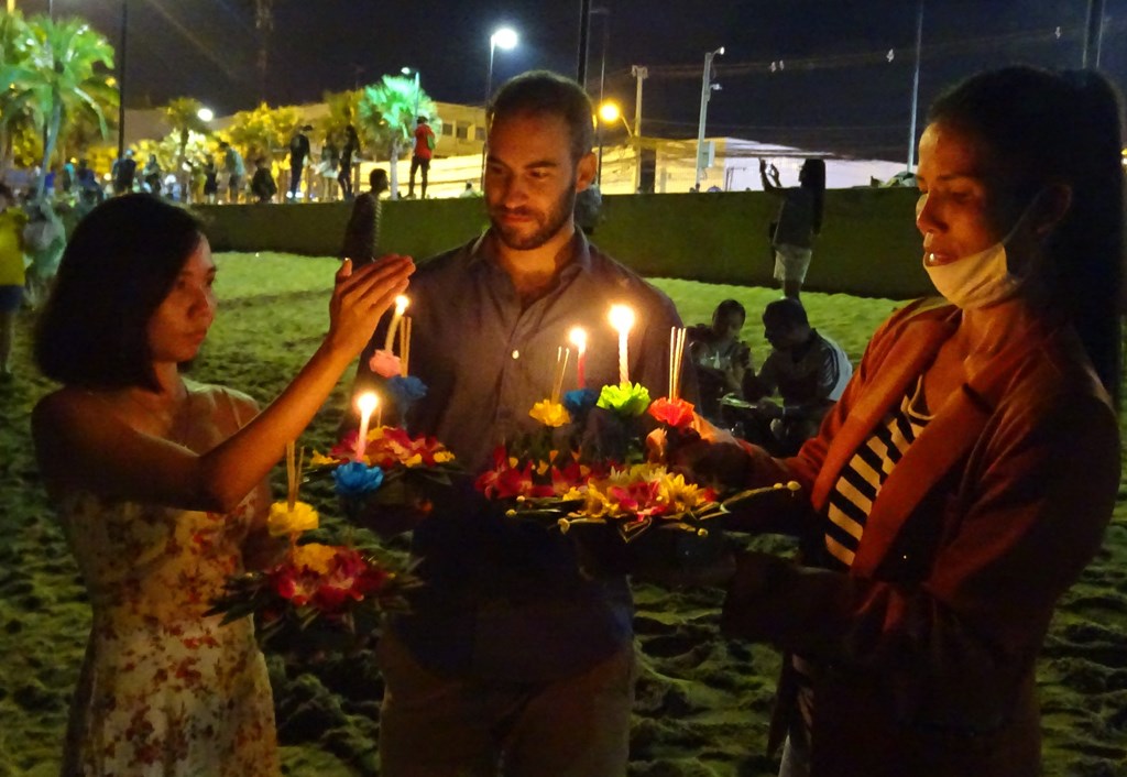 Loi Krathong, Jomtien Beach, Thailand, October 31, 2020