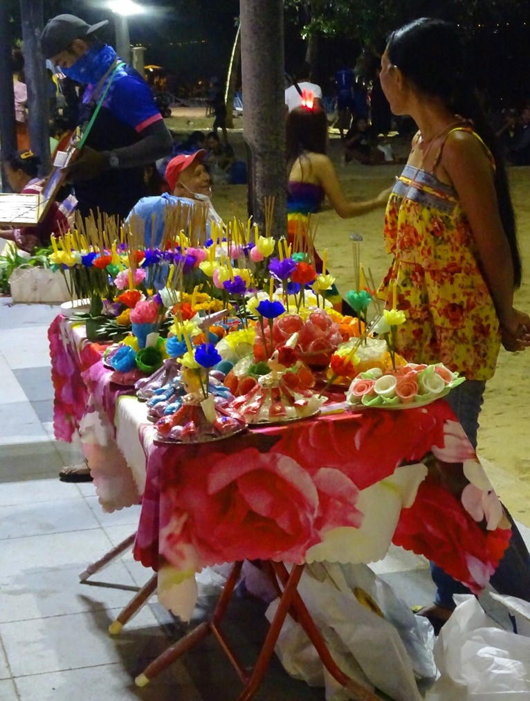 Loi Krathong, Jomtien Beach, Thailand, October 31, 2020