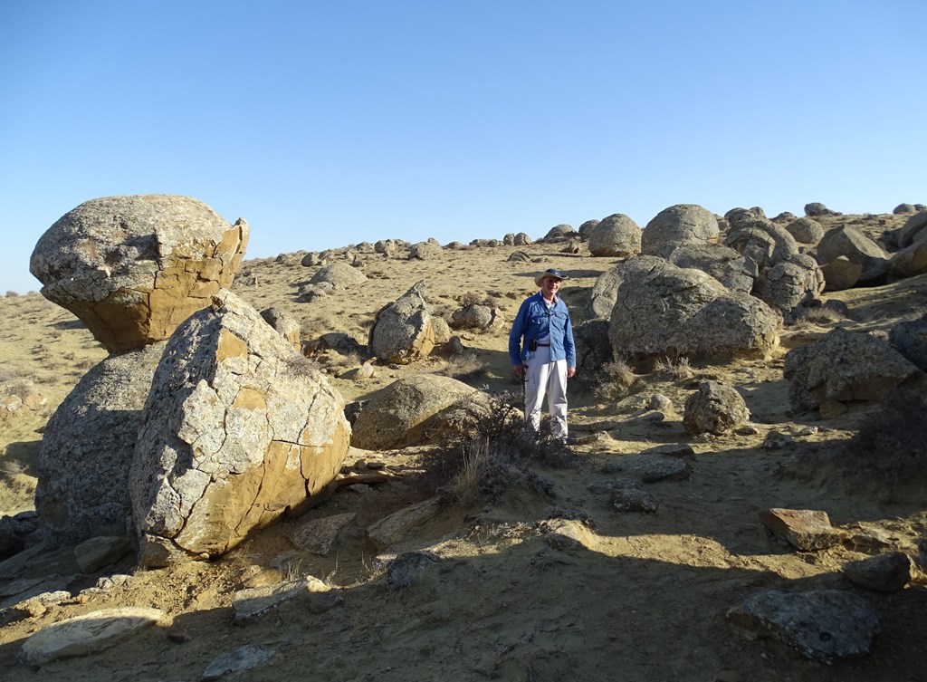 Torysh Valley, the Valley of the Giant Stone Balls. Mangystau, Kazakhstan.