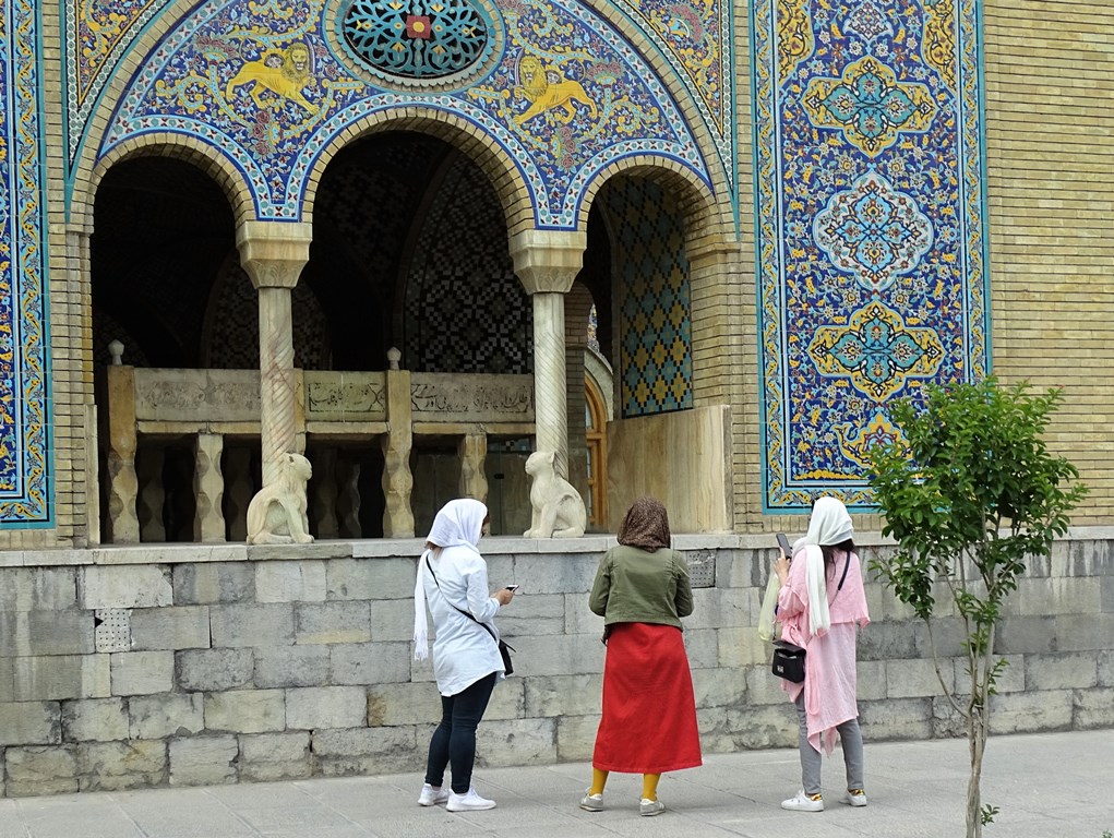 Two Cats, Three Cats, Golestan Palace, Tehran, Iran