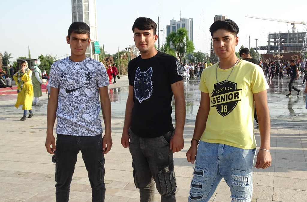 Iranian Boys, The Tabiat Bridge, Tehran, Iran