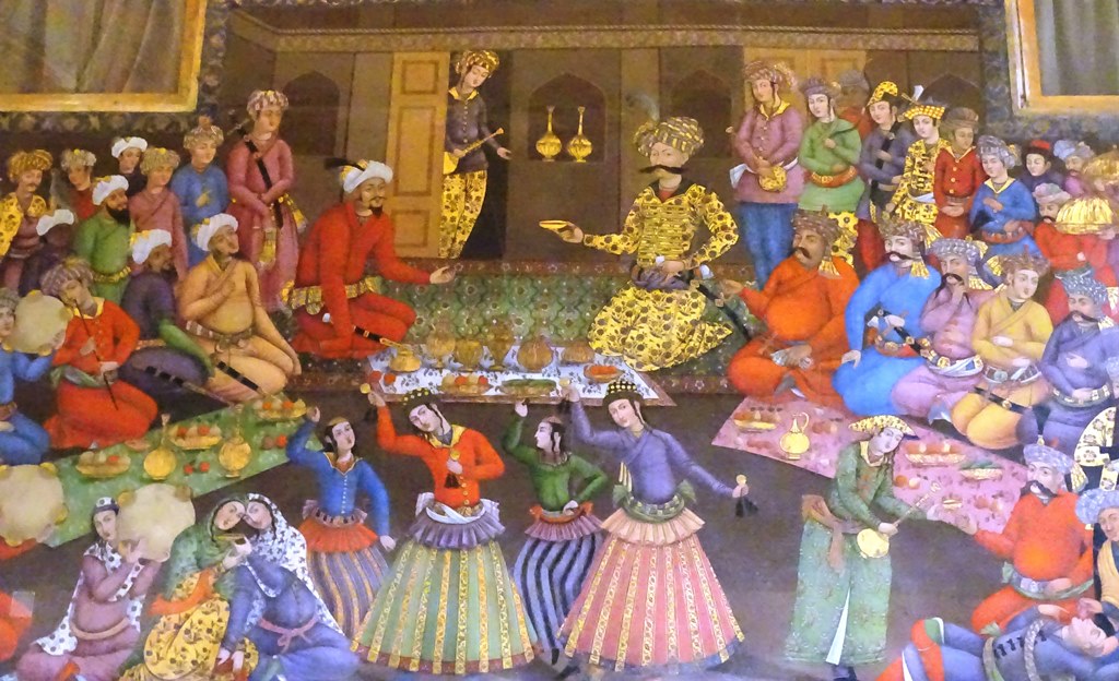 Detail...Chehel Sotoun Museum, Isfahan, Iran