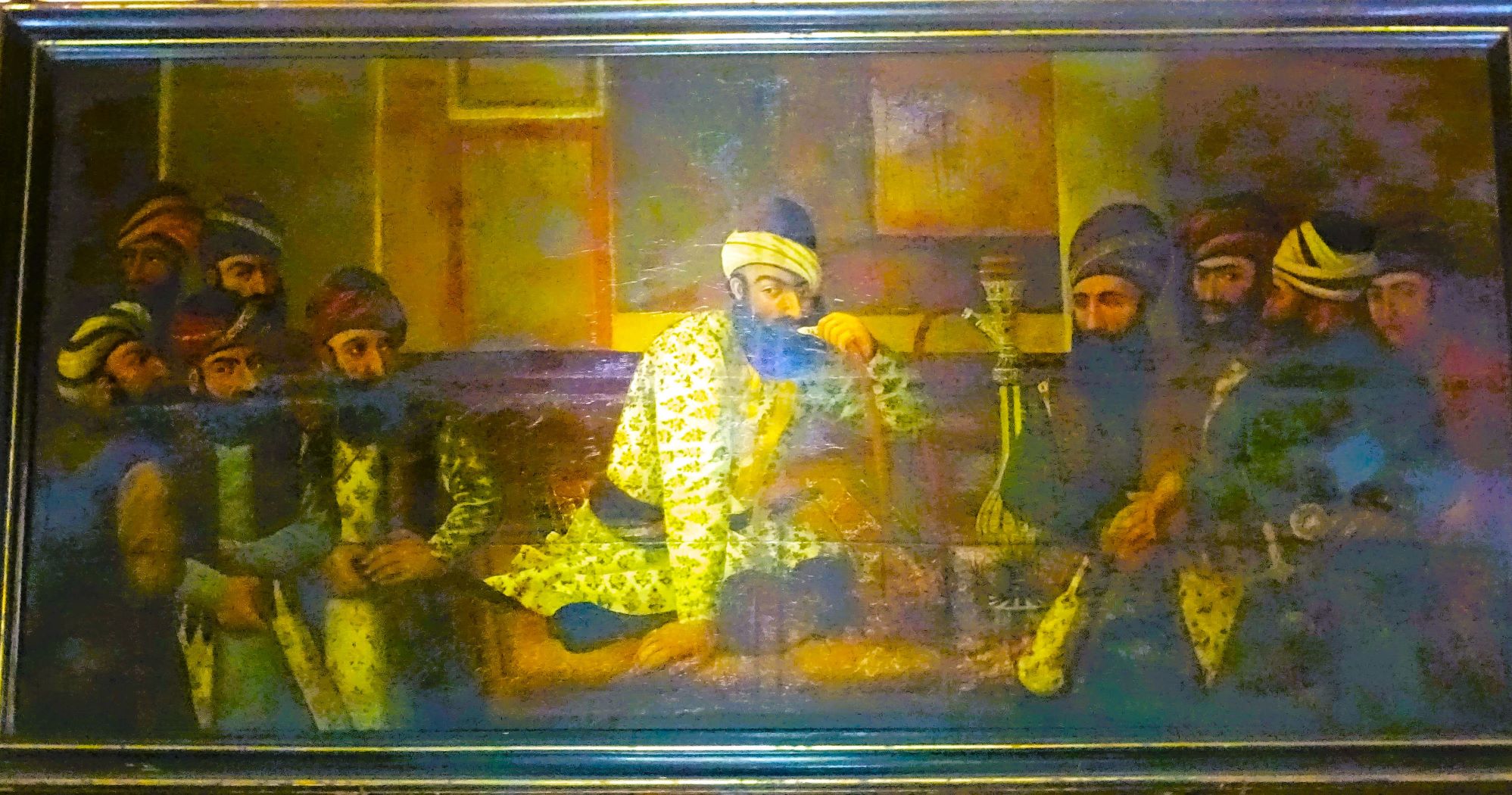 Smoking Shisha, Pars Museum, Shiraz, Iran