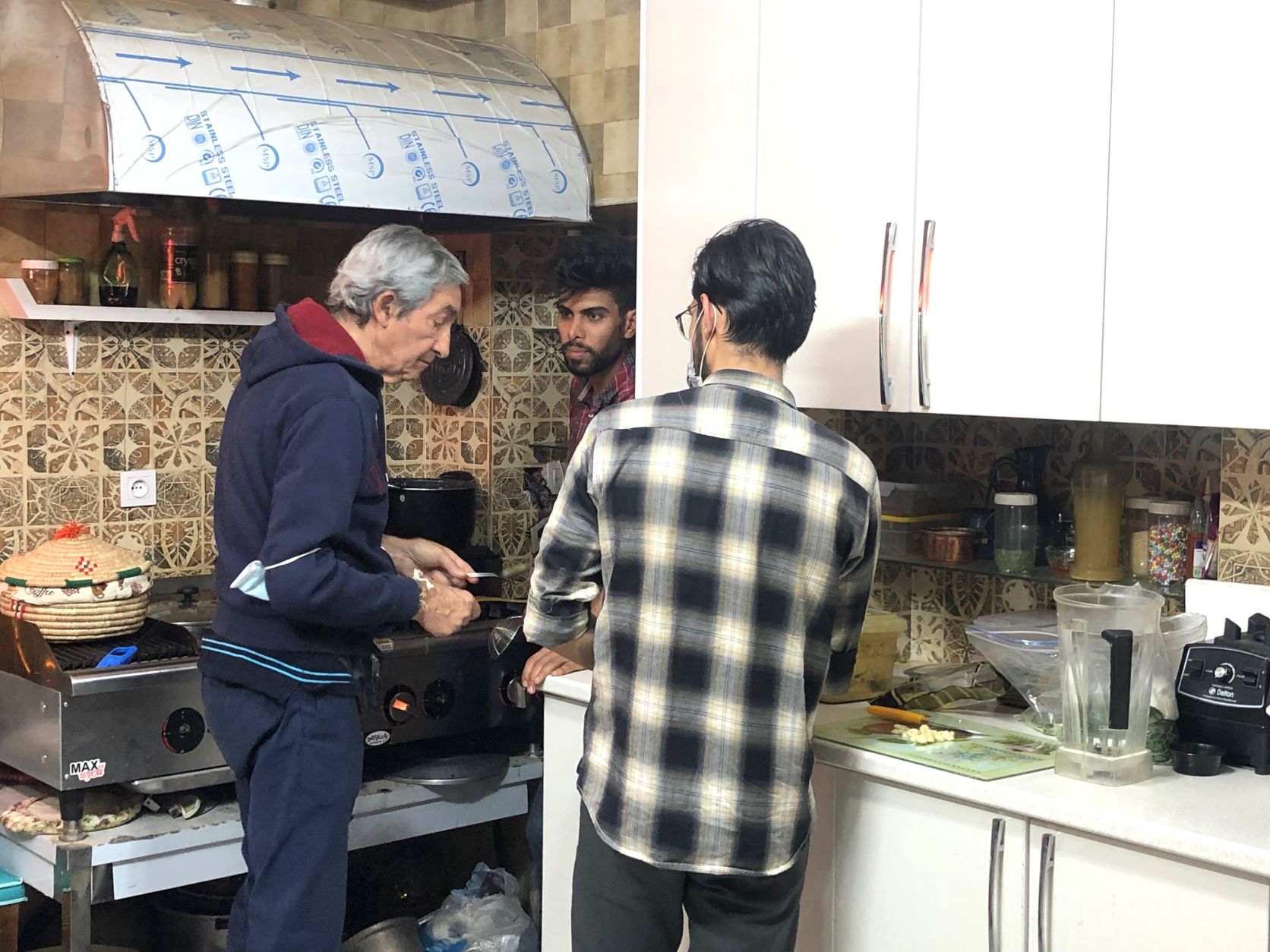 Sergio Prepares Pasta, Shiraz, Iran