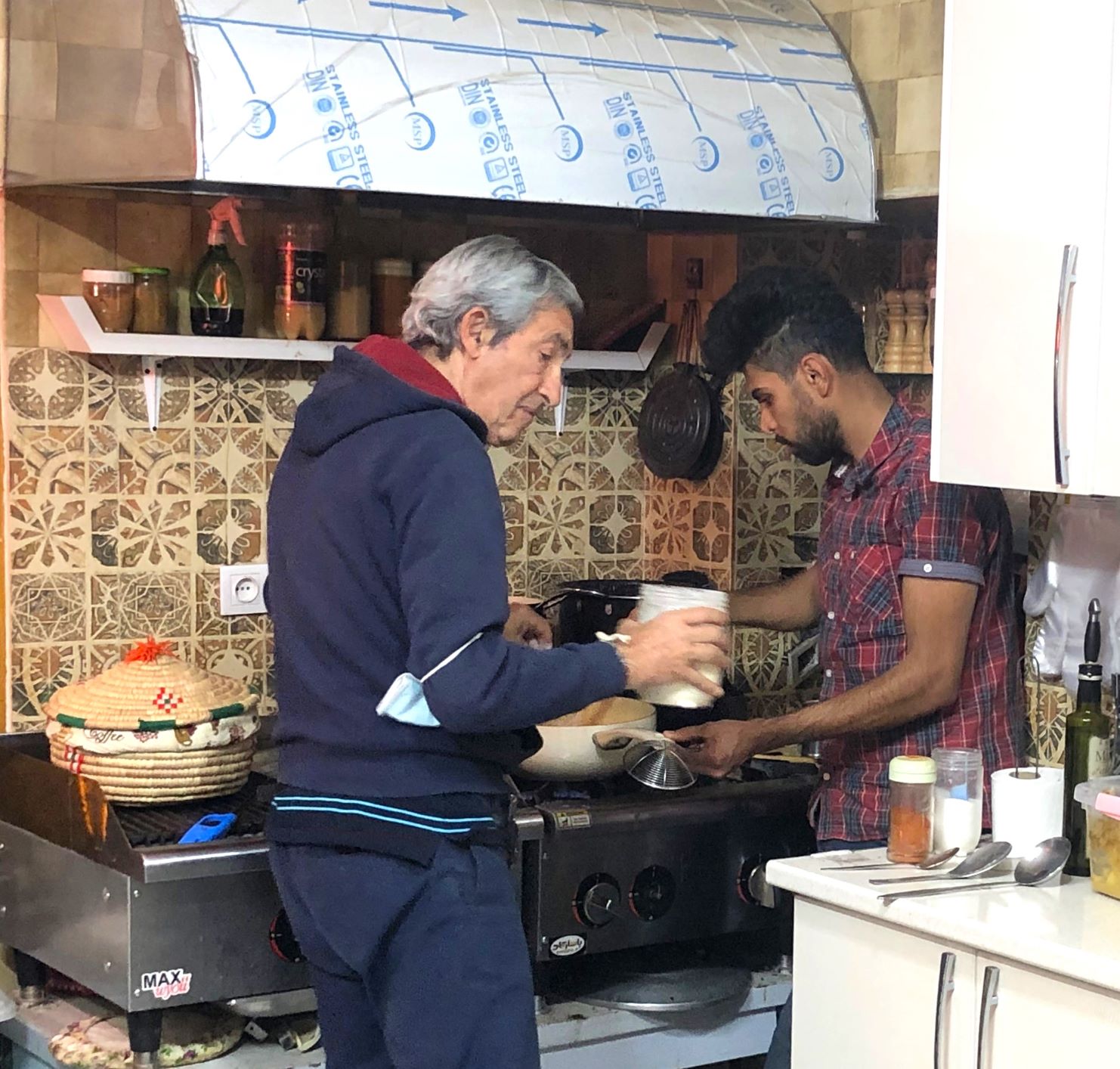 Sergio Prepares Pasta, Shiraz, Iran