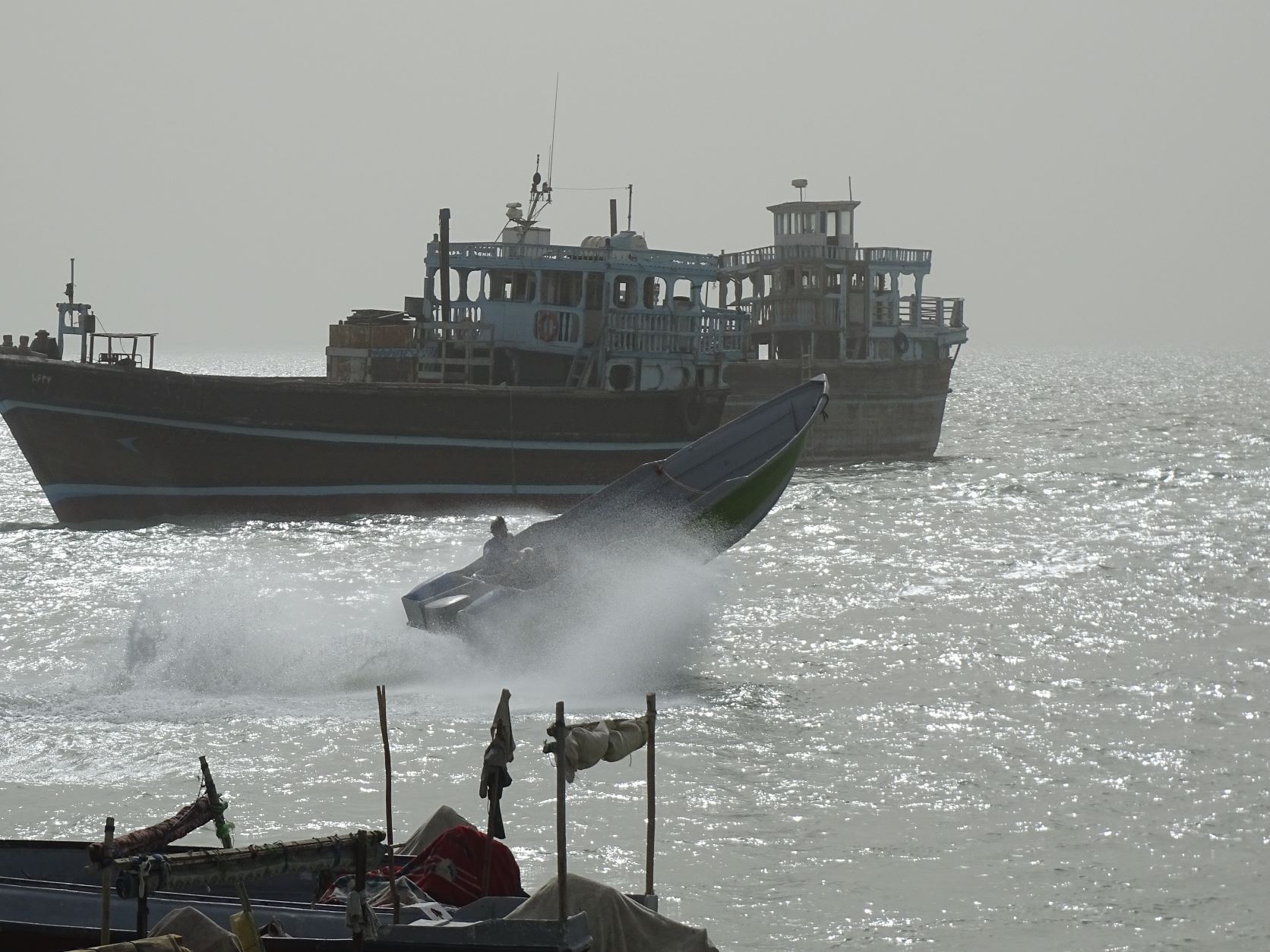 Lenj Vessels, Laft Port, Qeshm. Iran