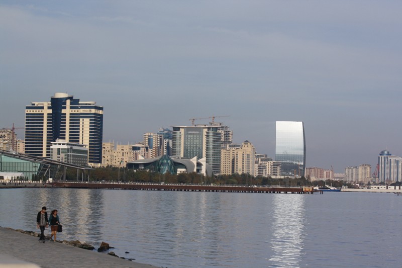 The Caspian Sea, Baku, Azerbaijan