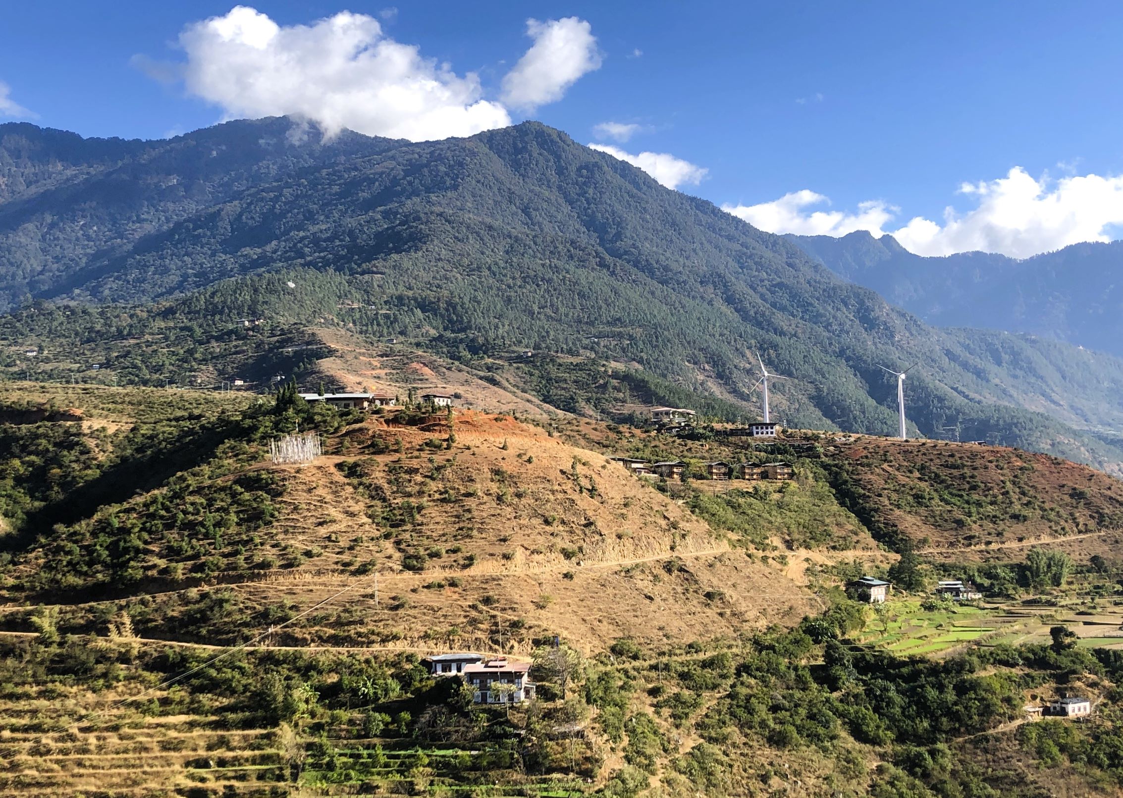 View from Wangdue Phodrang Dzong, Bhutan