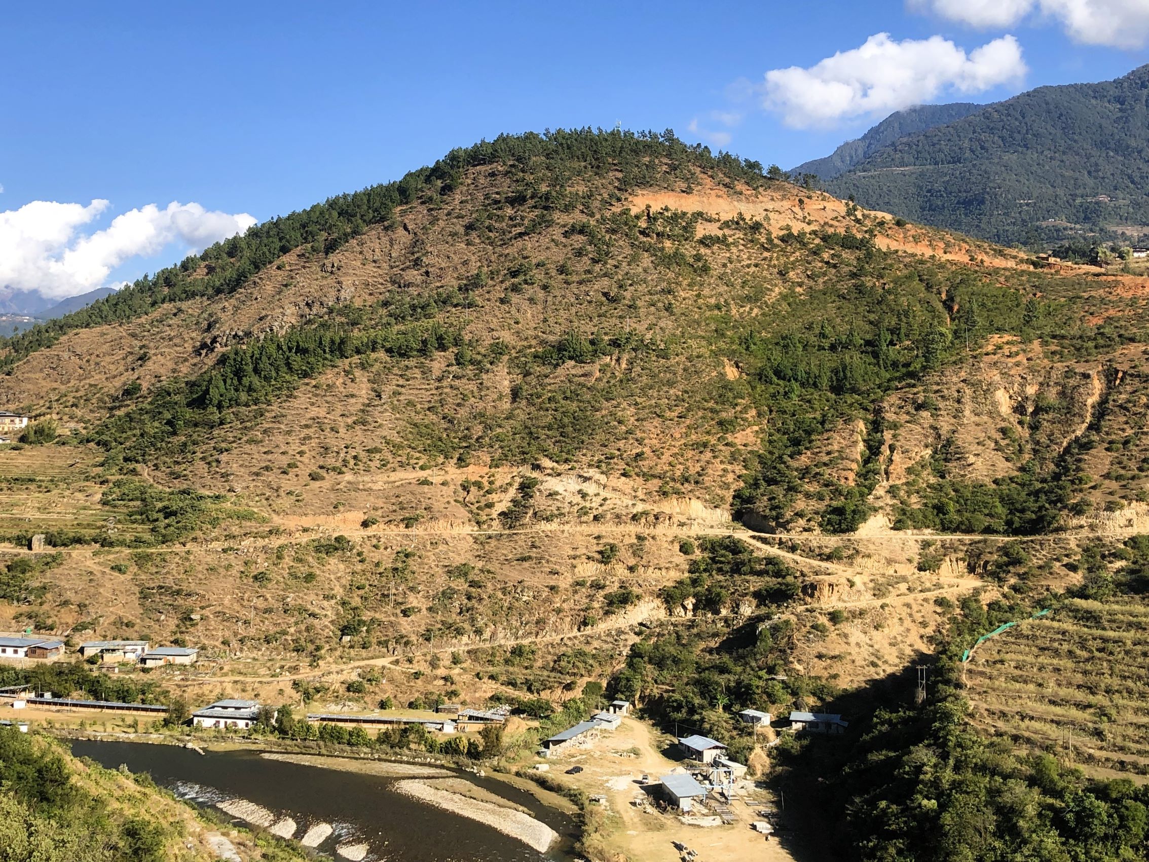 View from Wangdue Phodrang Dzong, Bhutan