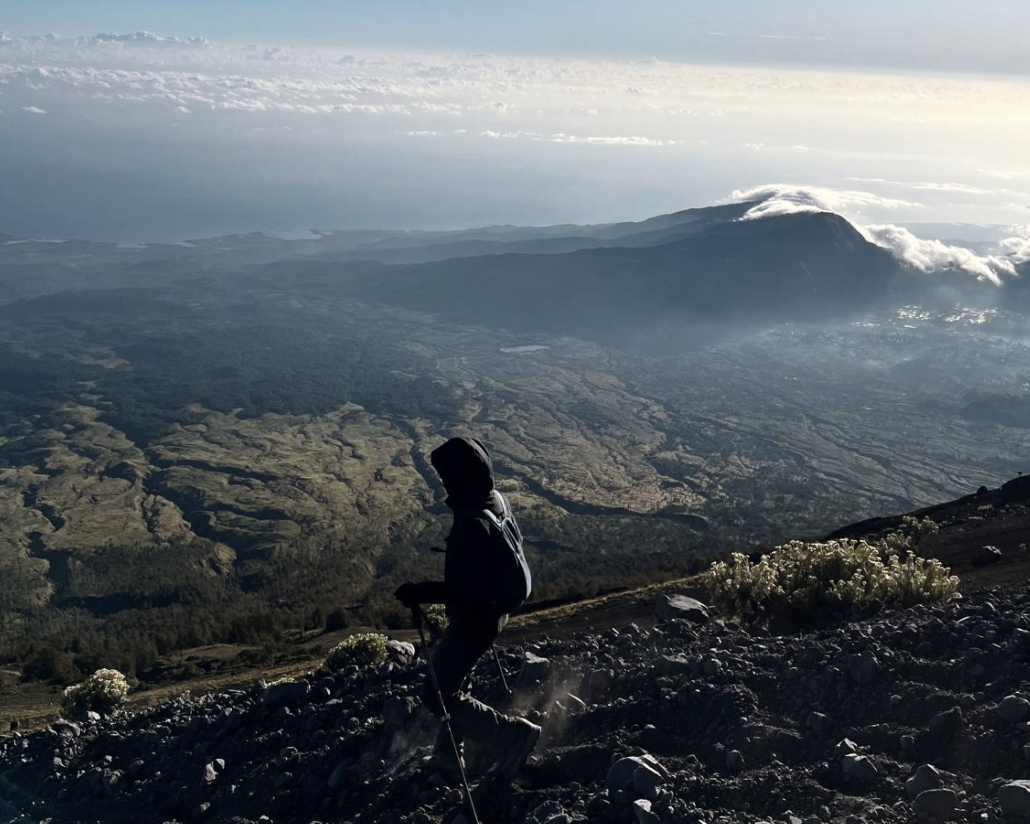 Hike to the summit of Mount Rinjani, Lombok Island, Indonesia