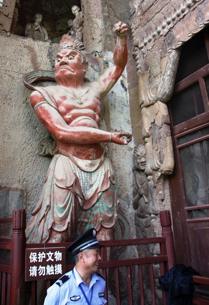 Guardians, Maiji Shan, Gansu Province, China