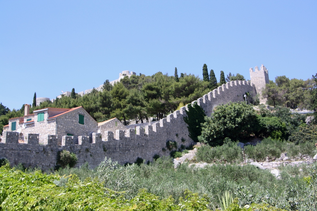 City Walls and Spanish Fort, Hvar, Croatia