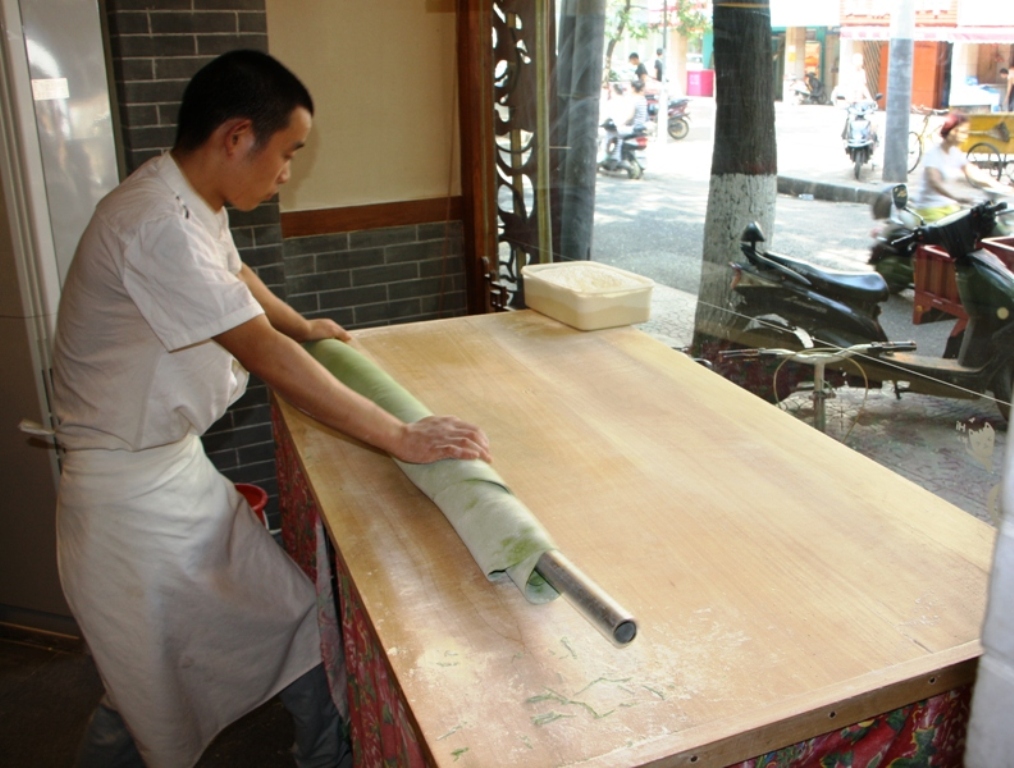 Spinach Noodles, Xi'an, Shaanxi Province, China