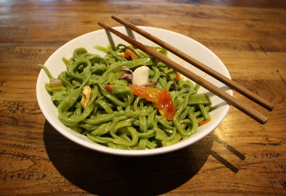 Spinach Noodles, Xi'an, Shaanxi Province, China