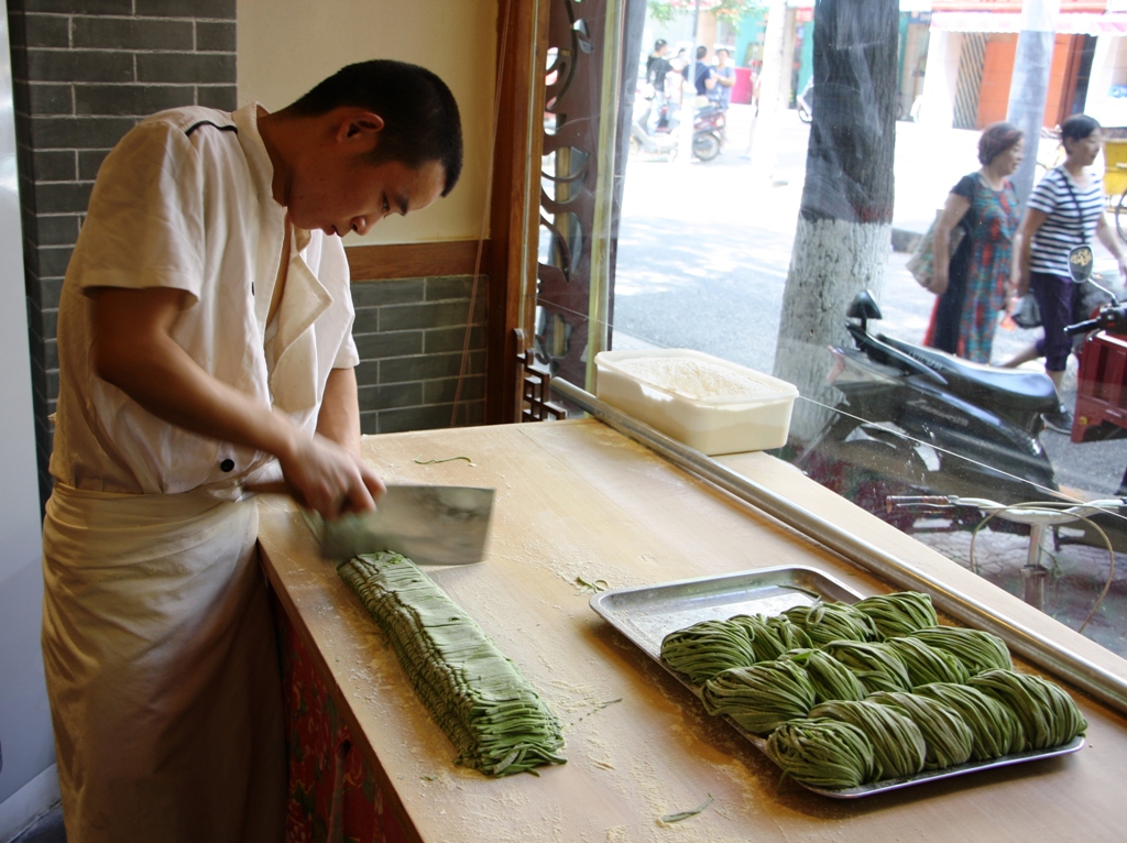 Spinach Noodles, Xi'an, Shaanxi Province, China