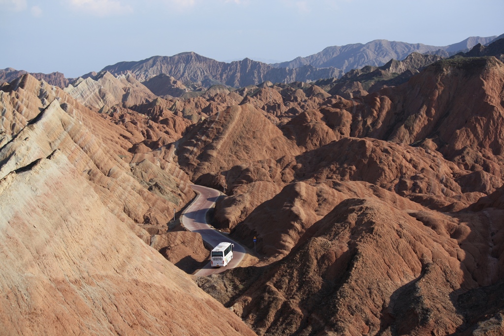 Painted Mountains, Gansu Province, China