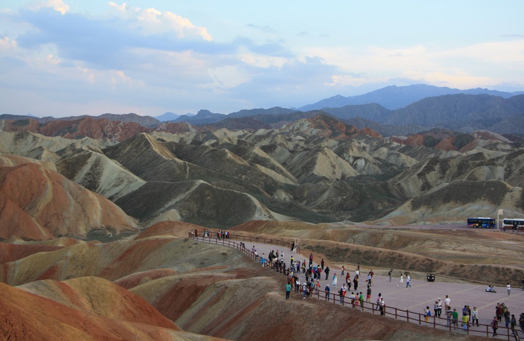 Painted Mountains, Gansu Province, China