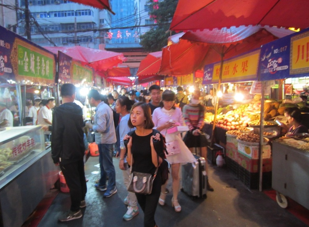 Night Market, Lanzhou, Gansu Province, China