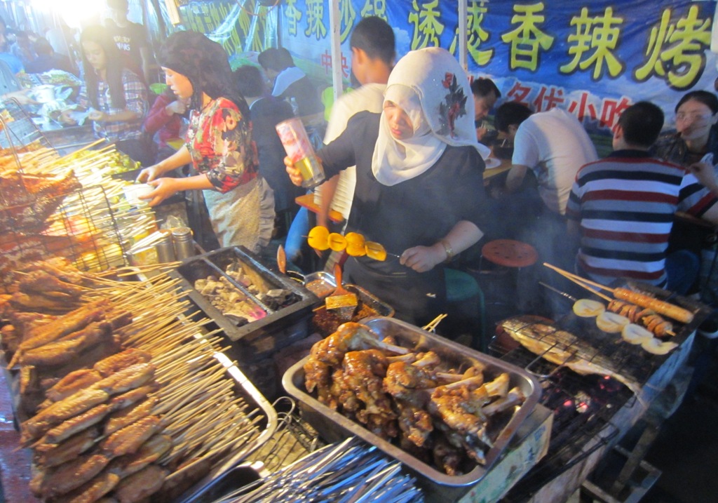 Night Market, Lanzhou, Gansu Province, China