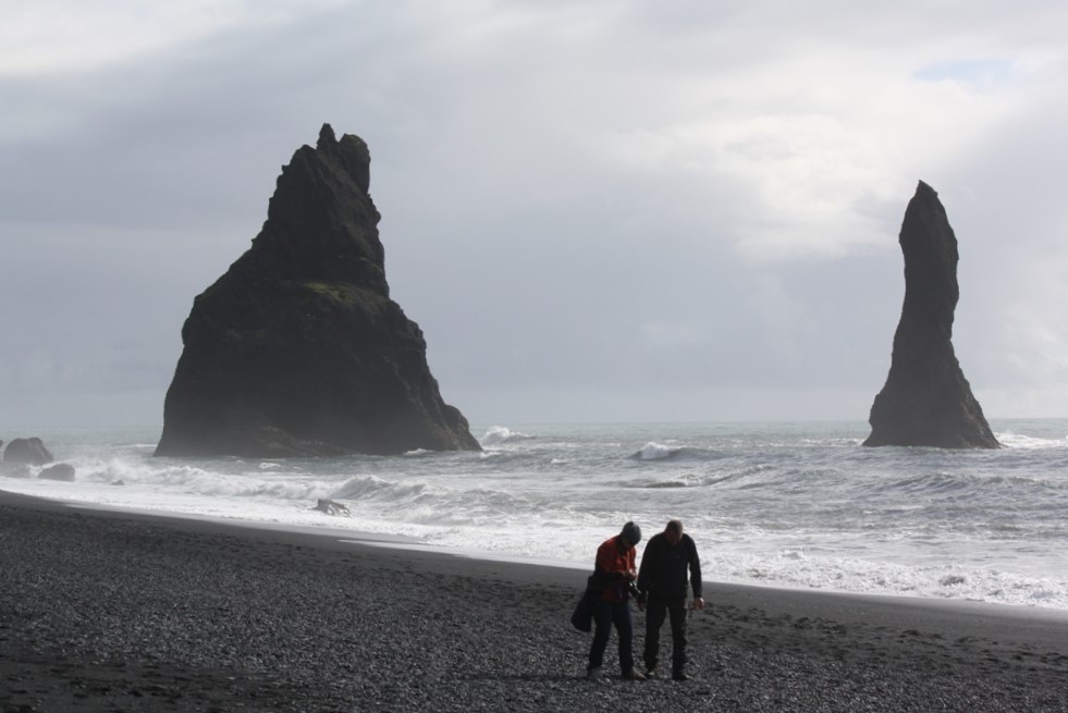 Reynisdrangar Rocks, Reynisfjara Beach, Black Sand Beach, South Coast, Iceland