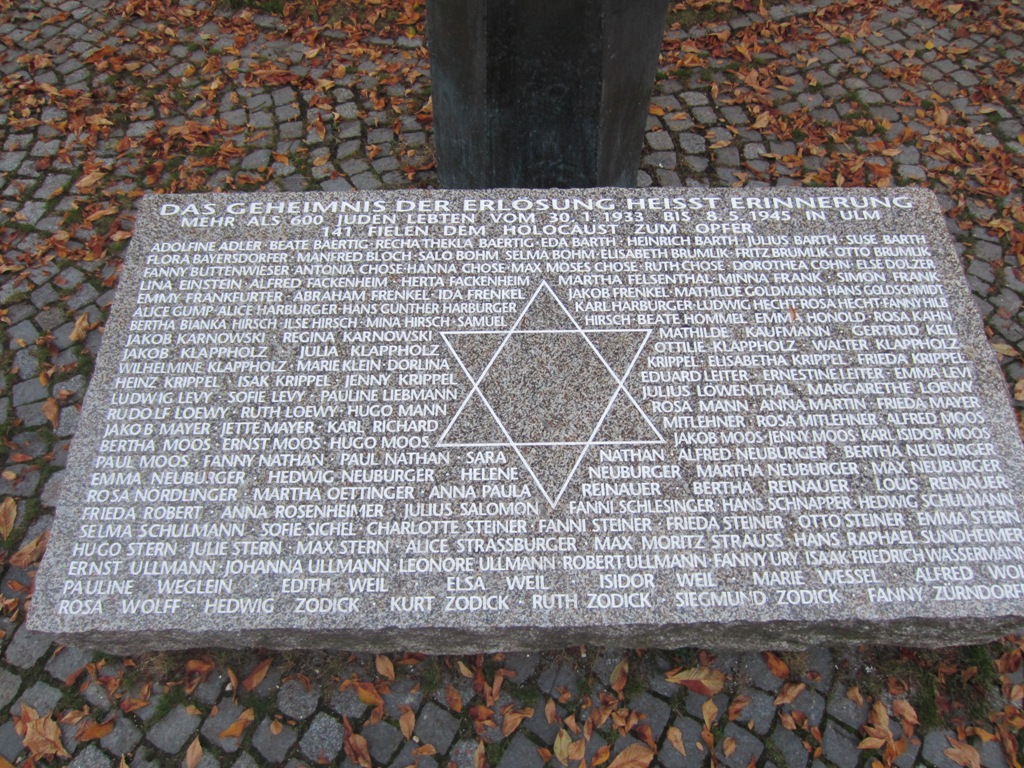 Holocaust Memorial for 141 Jews, Ulm, Germany