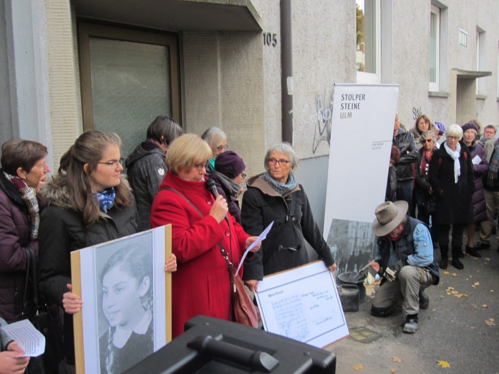 Stolpersteine Ceremony, Ulm, Germany