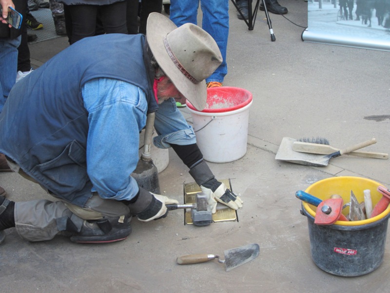 Stolpersteine Installation, Ulm, Germany