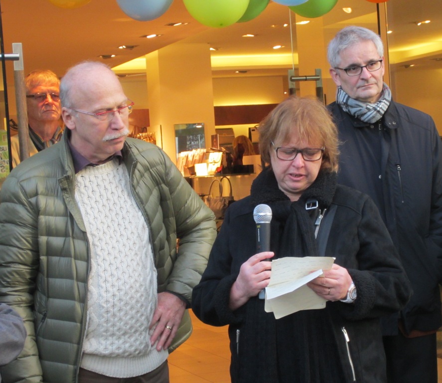 Diana Levy, Stolpersteine Ceremony, Ulm, Germany